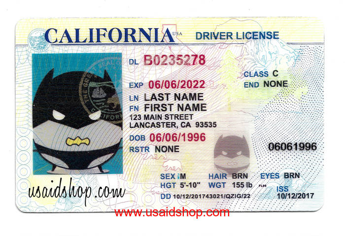 CALIFORNIA Fake IDs [ID-006]