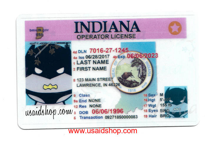 INDIANA Fake IDs [ID-015]