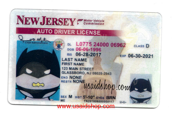 Driver License Number New Jersey